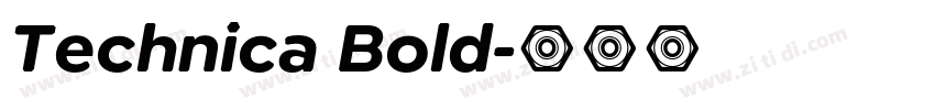 Technica Bold字体转换